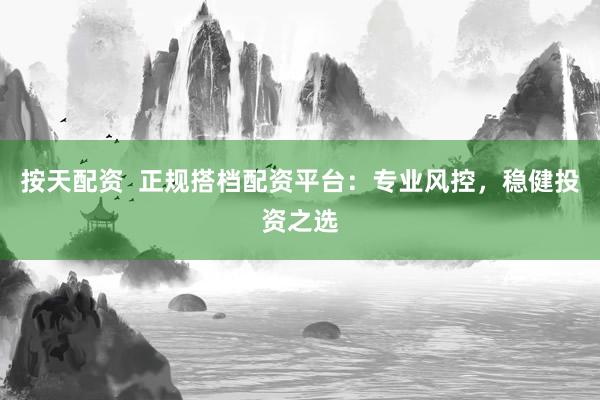 按天配资  正规搭档配资平台：专业风控，稳健投资之选